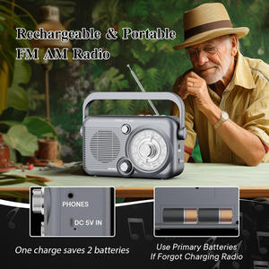 วิทยุพกพาอเนกประสงค์สไตล์เรโทร พร้อมบลูทูธ AM FM ช่องเสียบ USB TF เล่น MP3 มีหูหิ้ว ลำโพงในตัว ใช้ได้ทั้งภายนอกและภายในบ้าน - Product Image 4