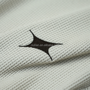 Tshirts Wholesale Graphic <strong>T</strong>-<strong>shirts</strong> <strong>White</strong> Cotton Custom <strong>Long</strong> <strong>Sleeve</strong> Waffle <strong>t</strong> <strong>Shirt</strong> for Men - Product Image 4