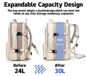 Großhandel Unisex Nylon Business Laptop Rucksack Benutzer definiertes Logo Große Kapazität Wasserdichte Reisetasche Erweiterbare Schule Täglich - Product Image 3