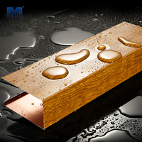 Nouvelle conception moderne de mur-rideau en métal rayé avec revêtement imperméable, découpe laser 3D, écologique, léger, en aluminium