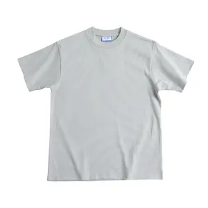 Yingling Blanco T-Shirt Oversized Heren Hemdje Con Buena Tela 400G Zwaargewicht T-Shirt Mock-Hals T-Shirt