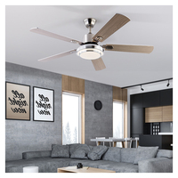 Populaire 52 Pouces Intérieur Ventilateur De Plafond Télécommande Moderne Led Ventilateur De Plafond Avec Lumière