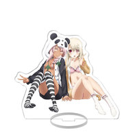 Figurine de support en acrylique sur le thème de l'anime, modèle de plaque décorative, adorables filles, accessoire de cosplay pour bureau, ornement de collection, porte-clés