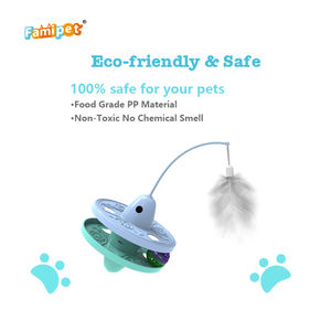 Famipet produttore all'ingrosso di nuovo Design divertente gattino giocattolo interattivo gatto giocattolo con pista di palla - Product Image 6