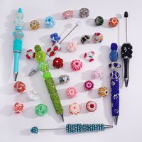 Perles d'espacement en alliage à bord ondulé avec trou de suspension pour la fabrication de bijoux DIY (stylos à perles, bracelets, colliers, porte-clés) en gros