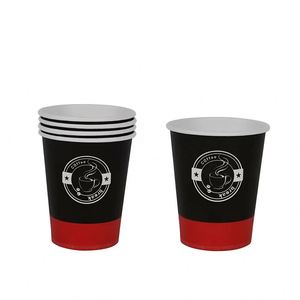 Gobelets en papier jetables de 6 oz avec couvercles adaptés, personnalisables, revêtement PE, pour café à emporter, porte-gobelets de café durables, vaisselle à boisson - Product Image 3
