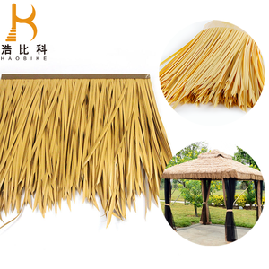 Nhà sản xuất cỏ nhân tạo tổng hợp thatch mái bán buôn Tranh khô cỏ mái PVC gạch cỏ thatch mái cho trang trại - Product Image 2