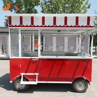 Chariot de cuisine mobile, chariot à café mobile, camion de restauration, stand de hot-dogs, caravane de restauration rapide, chariot à glaces, remorque alimentaire, bar mobile