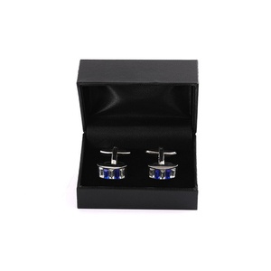 Luxury Men's Cufflink <b>Box</b> Premium Velvet-Lined Rectangle Jewelry Case for Business <b>Gifts</b> and <b>Earrings</b> Studs - Product Image 1