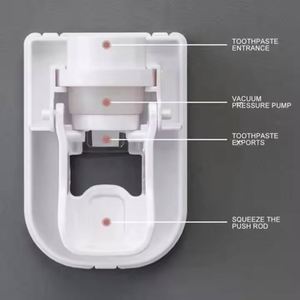 Hot-Selling Wall-Mounted Automatic <b>Toothpaste</b> Dispenser Squeezer Toothbrush <b>Holder</b> Kitchen Bathroom - Product Image 4