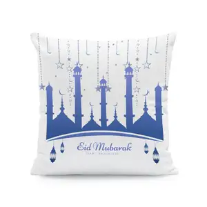Custom Low Moq Cushion Cover Ramadan Sublimation Pillow Cases Hand Block Printed Cushion Cover India
