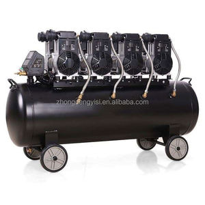 Compresseur d'air turbo 4400W, souffleur haute pression, pompe à air silencieuse sans huile 120L pour la menuiserie, la réparation automobile, avec moteur - Product Image 3