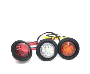 Feux de position latéraux LED rouges, blancs et ambre 12-24V, lampe de contour pour camion, remorque, fourgonnette, bus - Product Image 5