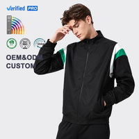OEM Design Personnalisé Printemps & Automne Poids Léger Coupe-Vent Jogging Tennis Golf Hommes En Plein Air Veste de Sport Occasionnels