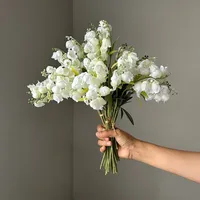 Fleurs artificielles en soie muguet Bouquet de mariée décor de mariage fausses fleurs Campanule fête décoration de la maison accessoires