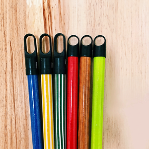 Wholesale Factory Price Eco-Friendly KEGO <b>Broom</b> Mop <b>with</b> Eucalyptus <b>Wood</b> <b>Handle</b> PVC Coated Colorful Flowers Design - Product Image 1