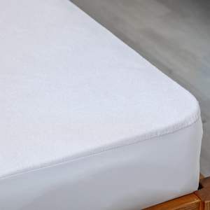 Vente en gros de couvre-lit ajusté en éponge 100% coton Protège-matelas en éponge imperméable - Product Image 5