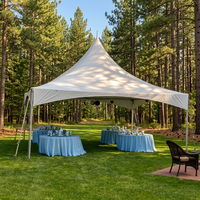 Carpa de Techo Alto de 20x20 pies, Impermeable y Resistente a la Intemperie, para Bodas, Fiestas, Festivales y Exposiciones