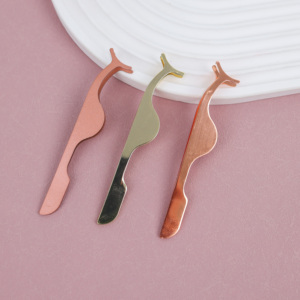 Professional Stainless Steel Eyelash Tweezers Anti Static Strong Hold False Lash Extension <b>Tool</b> - Product Image 3