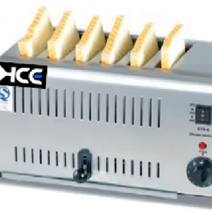 Grille-pain électrique à 6 tranches pour usage domestique et hôtelier Boîtier en acier inoxydable - Product Image 1