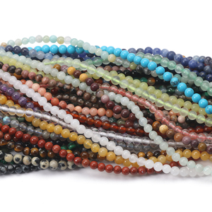 Perline Rotonde Lisce all'Ingrosso da 2MM/3MM in Agata/<span class=keywords><strong>Giada</strong></span>/Granato/Lapislazzuli per Creazione di Gioielli Fai-da-Te - Product Image 3