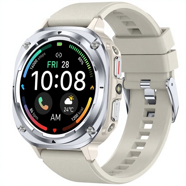 Baiyimei S90 Square Smart Watch Heart Rate & Blood Oxygen Monitoring Sports Tracking for Calling 7-14 Days Battery Life