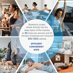 Best Body Healthcare Smart Fitness Gym Equipment Workout Fat Burning Clothes Home Rowing Training Suit Rechargeable <b>Battery</b> - Product Image 6