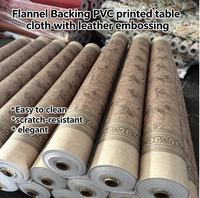 Nappe en PVC avec envers en flanelle, imperméable, facile à nettoyer, pour la maison, les restaurants, les hôtels, la salle à manger