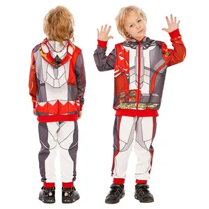 Bambini abbigliamento carino bambini felpa con cappuccio bambini ragazzi pantaloni servizio OEM 2 pezzi abbigliamento sportivo invernale set jogger per bambini