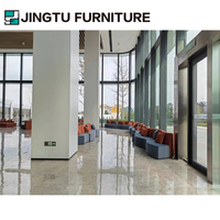 Ensemble de sièges modulaires souples et mobilier de restaurant moderne pour espace détente du personnel et zone de recrutement, qualité commerciale, certifié BIFMA, usine de Shunde