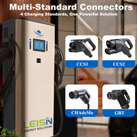 LEISN Chargeur rapide DC pour véhicules électriques 60 kW mural CCS2 GBT CCS1 OCPP 1.6J WiFi APP Station de recharge pour véhicules électriques commerciaux