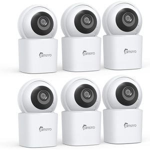 Camstro 6 Pack 3K Security <b>Camera</b> Indoor 360 Degree Baby Pet Monitor With Auto Tracking AI Detection <b>WiFi</b> <b>Smart</b> Home - Product Image 1