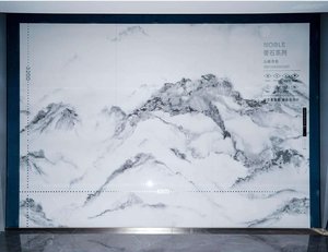 Dalles de pierre frittée <span class=keywords><strong>grand</strong></span> <span class=keywords><strong>format</strong></span> XIYOU, aspect marbre, surface velours, pour murs et sols modernes de chambre, salon, hall, aménagement paysager - Product Image 4