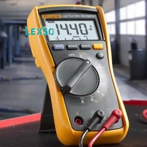 Multimètre numérique portable 115 avec écran rétroéclairé, indice de protection IP42, tension DC/AC 0-600V, courant 0-10A, usage industriel - Product Image 4
