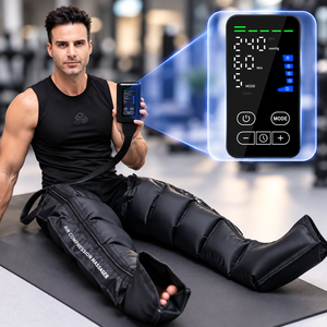 Botas de Compresión Neumática para Recuperación Deportiva, Terapia de Masaje Secuencial para Piernas, Botas de Compresión de Aire Inalámbricas, Masajeador de Piernas Completas - Product Image 1