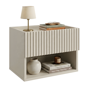 <span class=keywords><strong>Comodino</strong></span> Moderno Sospeso a Parete in Legno per Camera da Letto con Cassetti - Product Image 1