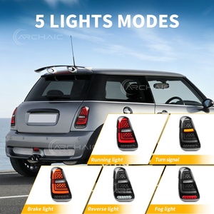 Feux arrière LED archaïques pour <span class=keywords><strong>Mini</strong></span> <span class=keywords><strong>Cooper</strong></span> R50 R52 R53 2001-2008, avec animation de <span class=keywords><strong>d</strong></span>émarrage et clignotants séquentiels, 12V - Product Image 3