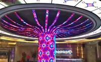 Pantalla LED Flexible para Interiores X,X con Ángulo de Visión Completo, Pantalla LED Suave para Promoción de Imagen de Marca Minorista
