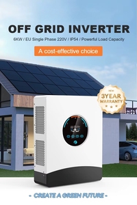 4kw/5kw/6kw/10kw/12kw Lithium-ion AC Hybrid <b>Solar</b> Set Battery <b>Kit</b> EN 62109 Certified LCD Display for Home <b>Solar</b> <b>Solar</b> I - Product Image 4