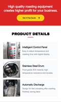 Petit torréfacteur commercial à tambour pour pois chiches, graines de sésame, graines de tournesol, café, grains de café et cacahuètes