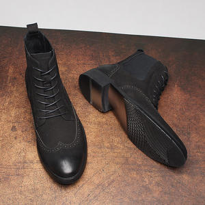 Mocassins personnalisés de style anglais, tendance, avec boucles en forme de fer à cheval, dessus en cuir à motifs patchwork, chaussures décontractées monobloc, automne - Product Image 4