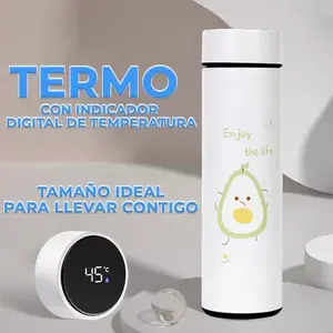 Thermos intelligent en acier inoxydable avec affichage de la température, 500 ml, gourde isotherme pour les voyages et l'extérieur, maintien au chaud et au froid pendant 12 heures - Product Image 5