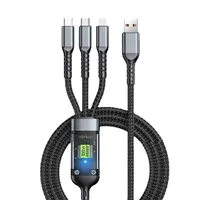 Harga Pabrik Kabel USB Pengisian Cepat LED 5A Universal 100W Bercahaya di Malam Hari, Tembaga Murni untuk Ponsel, Printer, Komputer, Android-Type-C