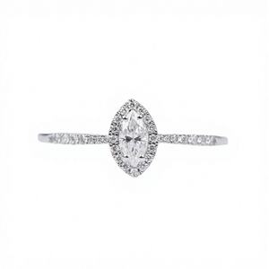 Bague de fiançailles et de mariage vintage en or jaune, blanc et rose 9 carats avec diamant rond taille brillant 1 carat et halo double pavé - Product Image 2