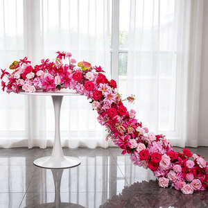 Oferta Especial: Camino de Flores Fucsia para Piso y Set de Bolas de Flores para Boda, Kit Floral Artificial para Decoración de Eventos al Aire Libre - Product Image 3