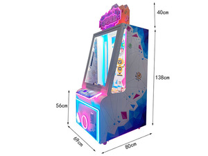 Máquina Multifuncional Comercial Operada con Monedas, Juego Familiar de Empujar Regalos, Dificultad Ajustable, Bloques de Cristal y Regalos - Product Image 4