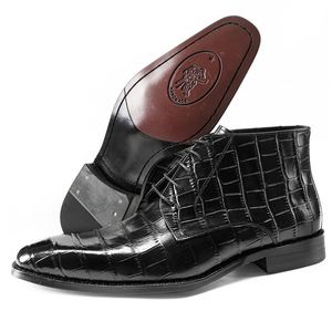 Zapatos Oxford de Cuero Genuino para Hombre, con Punta Cuadrada, con Cordones, para Todas las Temporadas, para Oficina, Envío Directo - Product Image 6