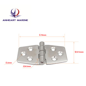 Charnière de meuble Anheart Marine en acier inoxydable, 4 trous, montage en surface, silencieuse, pour porte de placard de cuisine - Product Image 4
