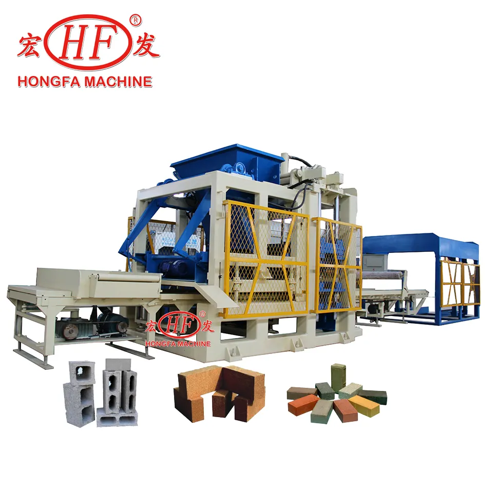 Hongfa QT6-15B Automatic Concrete Cement Block Making Machine Price Brick Machine