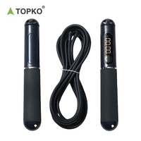TOPKO Corde à sauter à vitesse réglable de haute qualité en gros avec poignée en ABS Corde à sauter lestée pour usage domestique